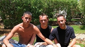 Ryan Williams, Kristian Hawke and Jamie Carter