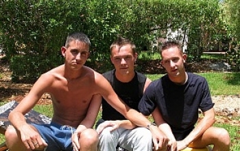 Ryan Williams, Kristian Hawke and Jamie Carter